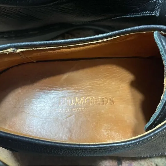 Allen Edmonds Wanderer Mens 11D Black Grain Leather 2815 Dress Shoes