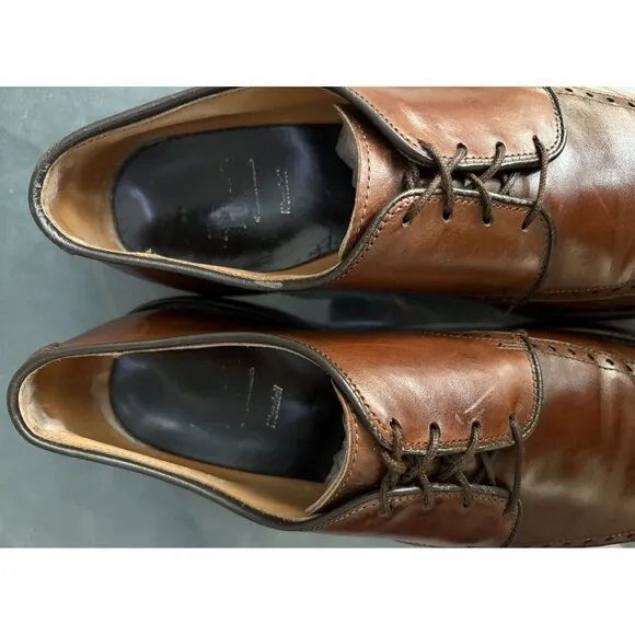 Allen Edmonds Wendell $280 Men's Dress Shoes Size 9.5 D Leather Brown