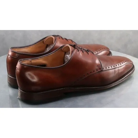 Allen Edmonds Wendell $280 Men's Dress Shoes Size 9.5 D Leather Brown