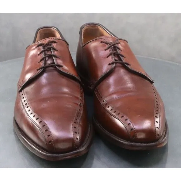 Allen Edmonds Wendell $280 Men's Dress Shoes Size 9.5 D Leather Brown