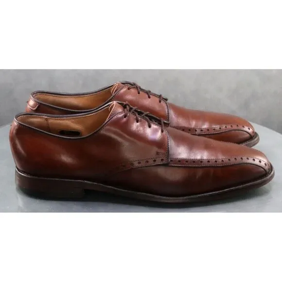 Allen Edmonds Wendell $280 Men's Dress Shoes Size 9.5 D Leather Brown