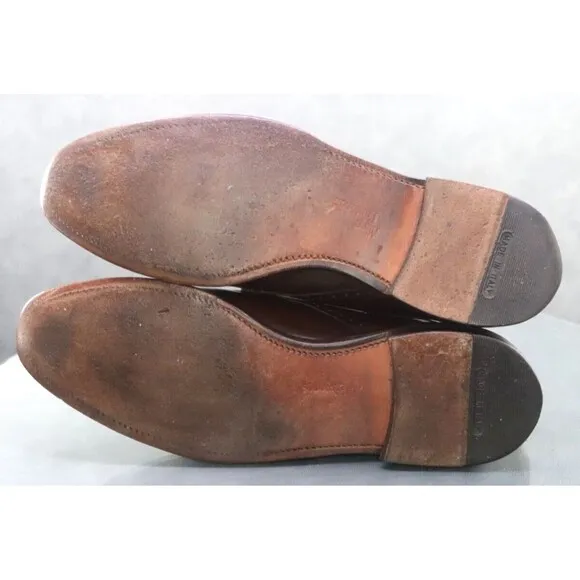 Allen Edmonds Wendell $280 Men's Dress Shoes Size 9.5 D Leather Brown