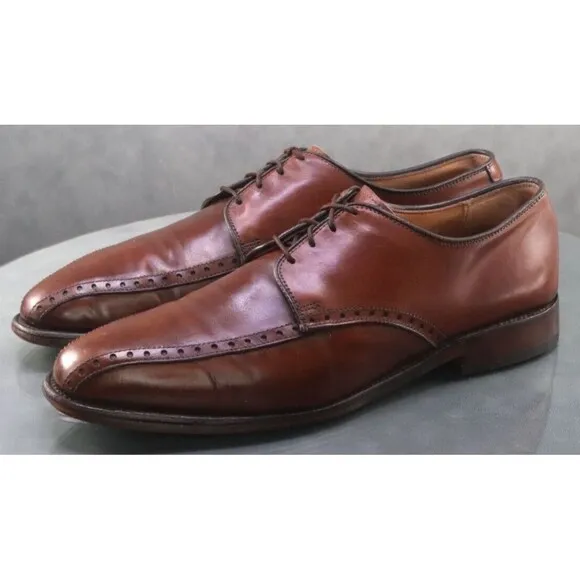 Allen Edmonds Wendell $280 Men's Dress Shoes Size 9.5 D Leather Brown