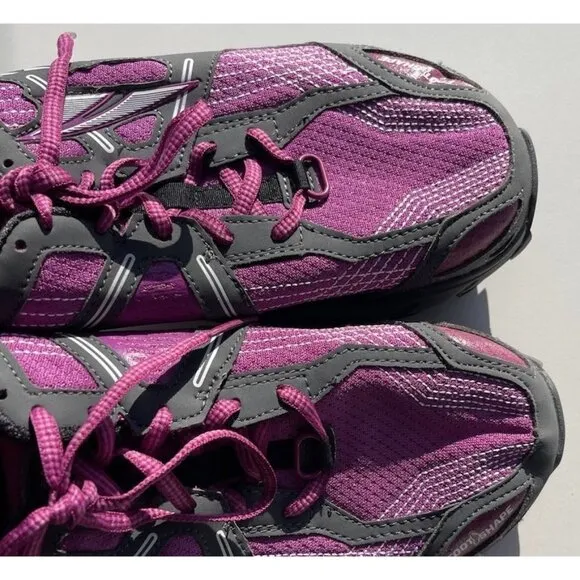 Altra Lone Peak 3.5 WOMENS Sz 9 Trail Running Shoes Gray Purple Pink Outdoor