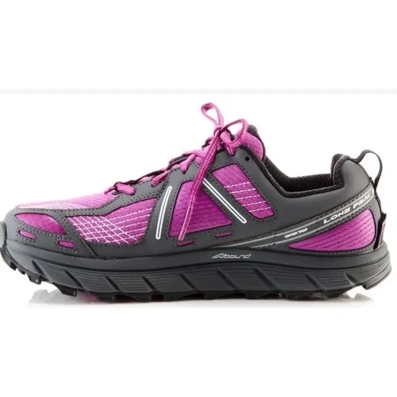 Altra Lone Peak 3.5 WOMENS Sz 9 Trail Running Shoes Gray Purple Pink Outdoor
