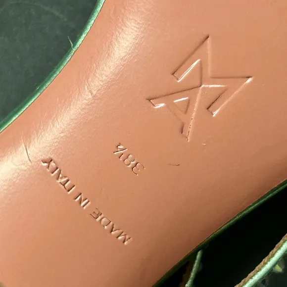 Amina Muaddi Naima embellished leather sandals