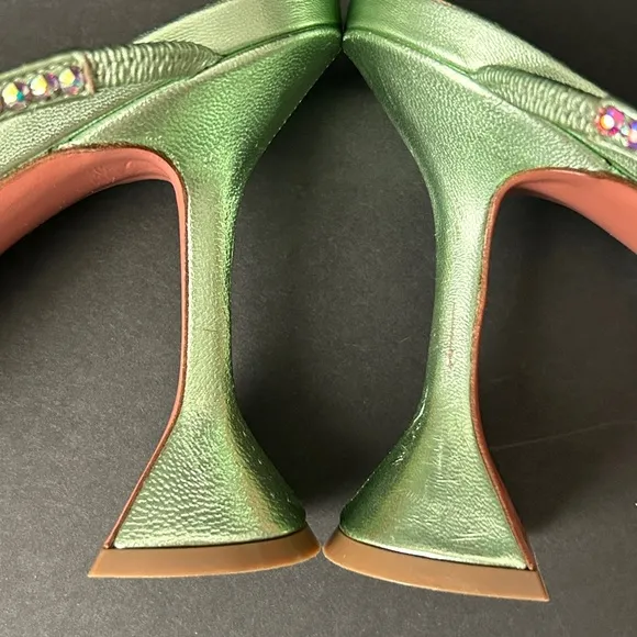 Amina Muaddi Naima embellished leather sandals