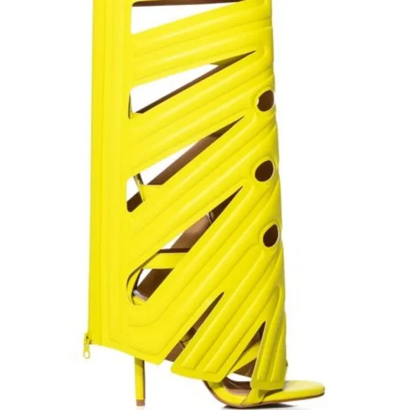 &quot; LOVELY LINEAGE LEAF &quot; GLADIATOR  - LIME  ( BRAND NEW !!! )