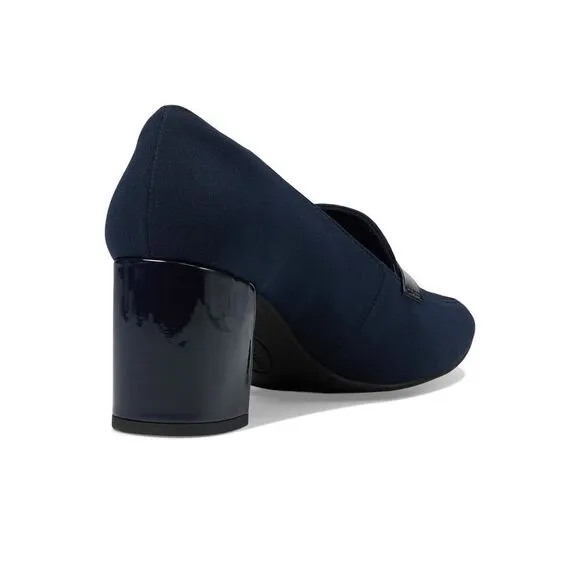 Anne Klein Women's Telepathy Pump 6 Navy Stretch