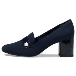 Anne Klein Women's Telepathy Pump 6 Navy Stretch