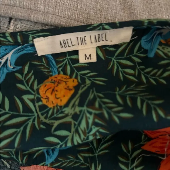 Anthropologie ABEL THE LABEL Midi Fantasy Tropical Dress M