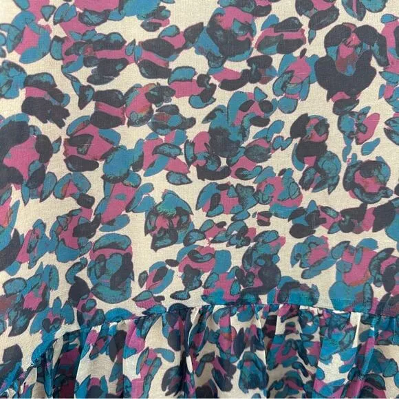 Anthropologie Chloe Oliver‎ Risa Multicolor Leopard Print Sleeveless Dress Sz M
