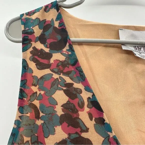 Anthropologie Chloe Oliver‎ Risa Multicolor Leopard Print Sleeveless Dress Sz M