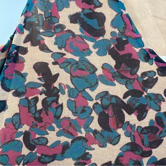 Anthropologie Chloe Oliver‎ Risa Multicolor Leopard Print Sleeveless Dress Sz M