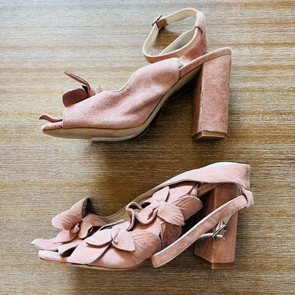 Anthropologie Jeffrey Campbell Lonicera Heeled Sandals Size 7.5 $148