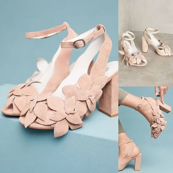 Anthropologie Jeffrey Campbell Lonicera Heeled Sandals Size 7.5 $148