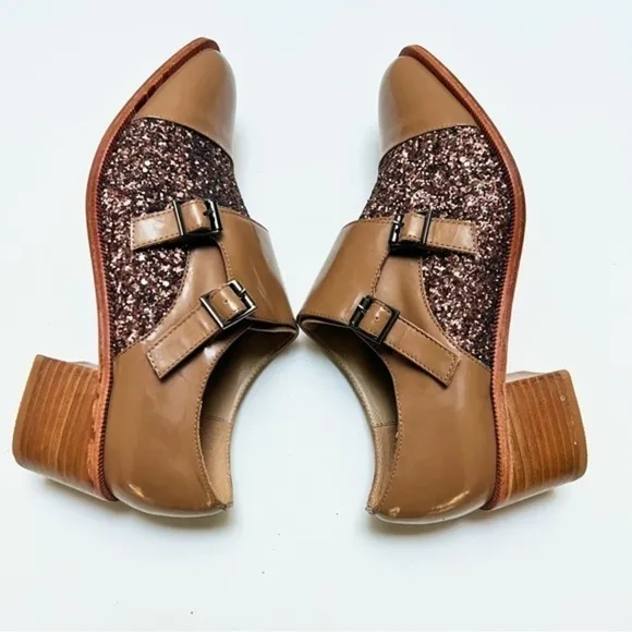 Anthropologie Vanessa Tao glittery shoes. Size 39 or size 8