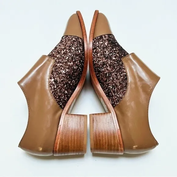 Anthropologie Vanessa Tao glittery shoes. Size 39 or size 8