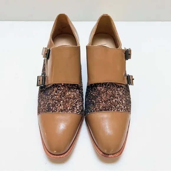 Anthropologie Vanessa Tao glittery shoes. Size 39 or size 8