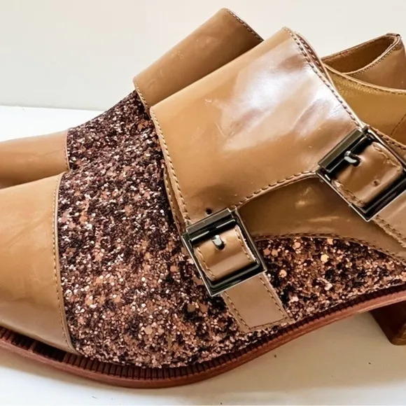 Anthropologie Vanessa Tao glittery shoes. Size 39 or size 8