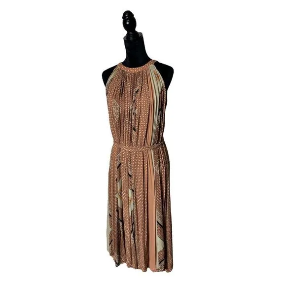 Anthropologie x Nikita Mhaisalkar Abstract Halter Boho Maxi Dress Small Petite