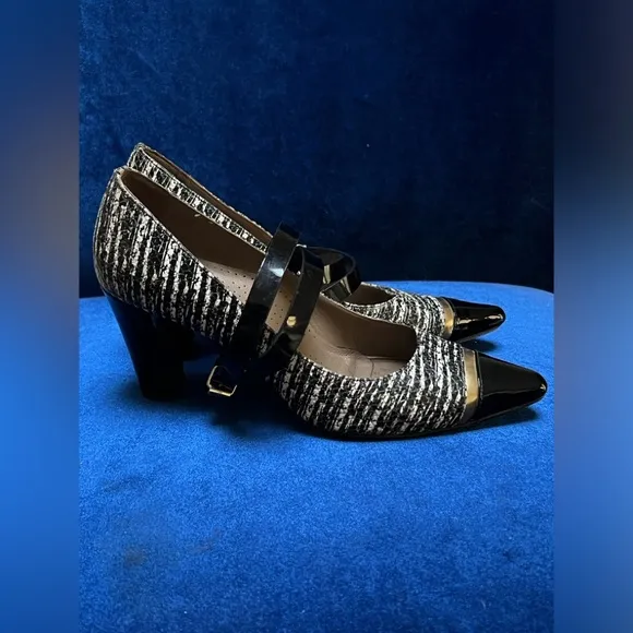 Anyi Lu Stefania Sneak/Black  Mary Jane Pump Women EU 38.5 Made in ITALY