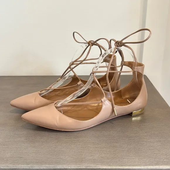 Aquazzura | Christy Lace-Up Flats