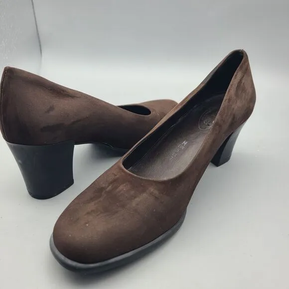 Arche womens Shoes pumps Heels Brown Suede Leather France sz 7 Used