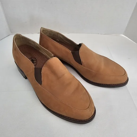 Ariat Cruiser Light Brown Slip On Shoes Nubuck Leather