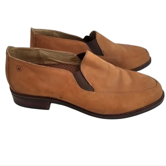 Ariat Cruiser Light Brown Slip On Shoes Nubuck Leather