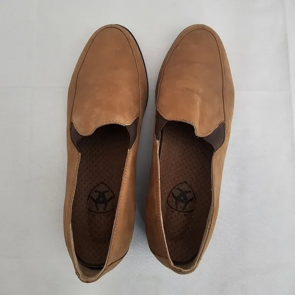 Ariat Cruiser Light Brown Slip On Shoes Nubuck Leather