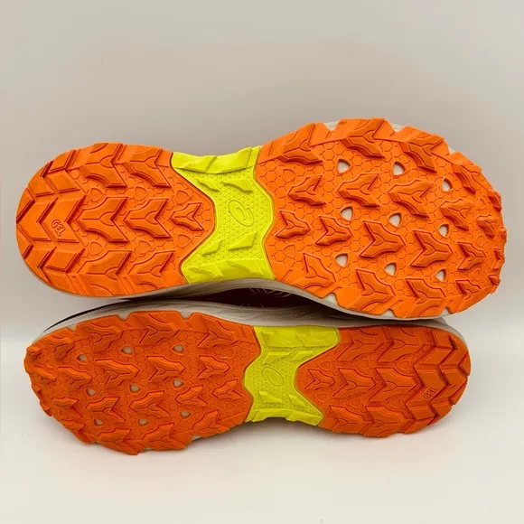 ASICS Gel-Venture 9 Ortholite Shoes Men Gray Yellow Trail Running Hiking Sz 13