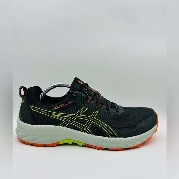 ASICS Gel-Venture 9 Ortholite Shoes Men Gray Yellow Trail Running Hiking Sz 13