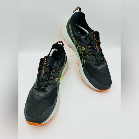 ASICS Gel-Venture 9 Ortholite Shoes Men Gray Yellow Trail Running Hiking Sz 13
