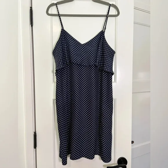 ATM Anthony Thomas Melillo | Women’s 100% Silk Polka-Dot Slip Dress  (L)
