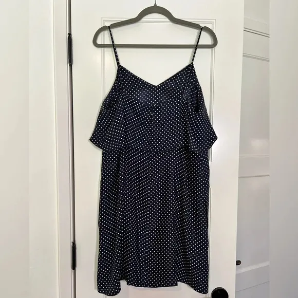 ATM Anthony Thomas Melillo | Women’s 100% Silk Polka-Dot Slip Dress  (L)