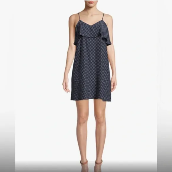 ATM Anthony Thomas Melillo | Women’s 100% Silk Polka-Dot Slip Dress  (L)