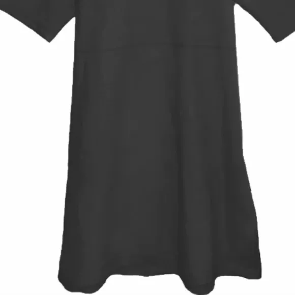BAACAL Black Jallaba Kaftan linen dress beach pool resort cover up