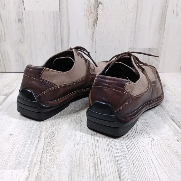 Bacco Bucci Men's Brown Leather Lace Up Oxford Shoes #1064
