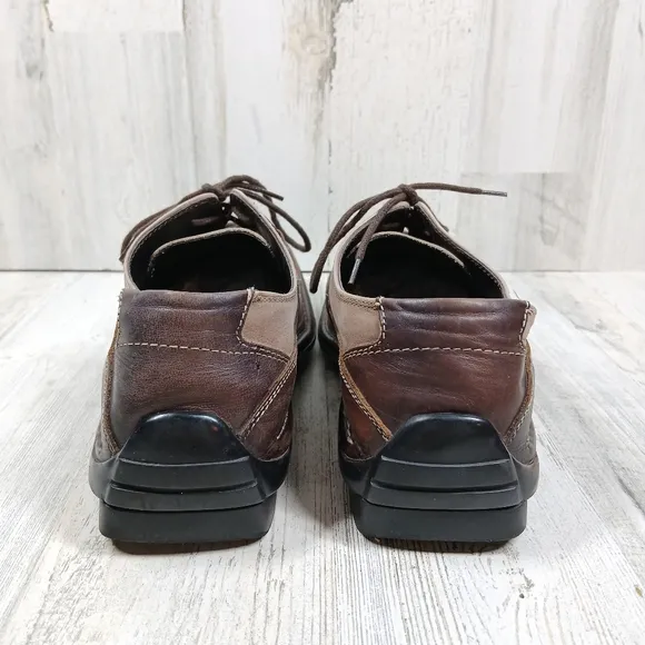 Bacco Bucci Men's Brown Leather Lace Up Oxford Shoes #1064