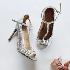 Badgley Mischka Conroy T Strap Evening Sandals Shoes