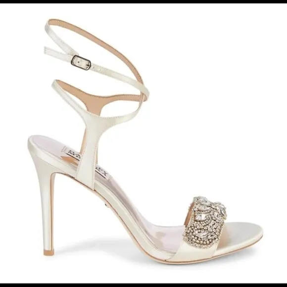 Badgley Mischka Hailey Embellished Strappy Sandals