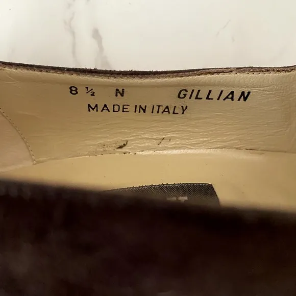 Bally Shoes Pumps Women Sz 8.5 Brown Suede Made in Italy Business Formal