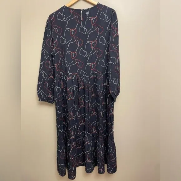 Barbour Cresswell Dress Size 10 Long Sleeve
