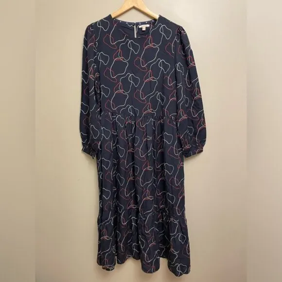 Barbour Cresswell Dress Size 10 Long Sleeve