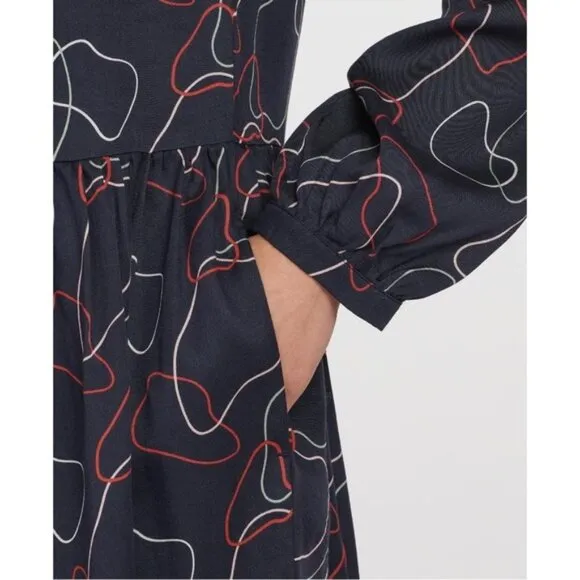 Barbour Cresswell Dress Size 10 Long Sleeve