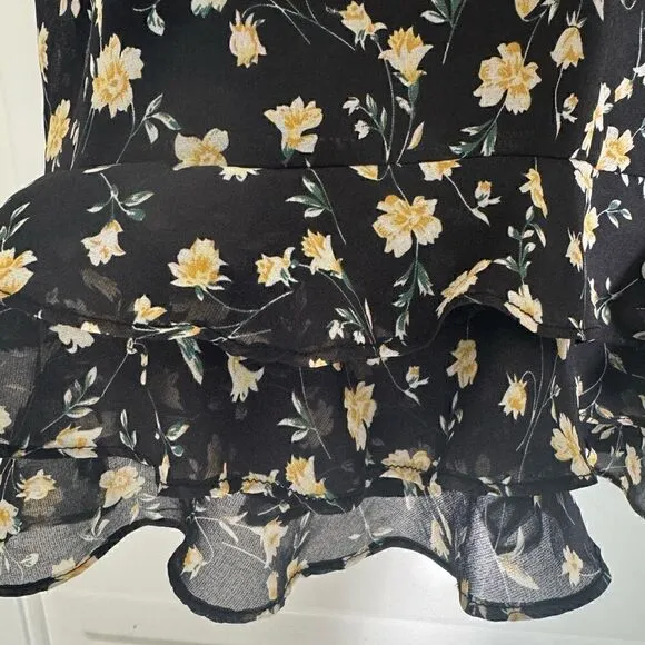 Bardot Short Sleeve ‘Ditzy Wrap’ Floral Print Dress Size M (8)