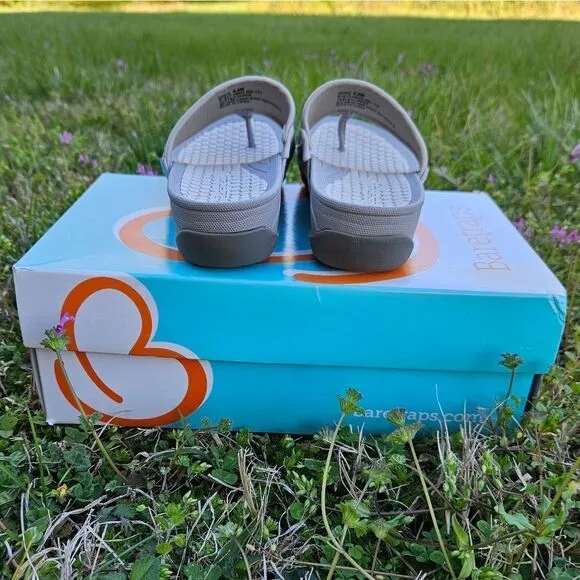 BareTraps Silver Sequins Open Toe Sandals Size 6.5