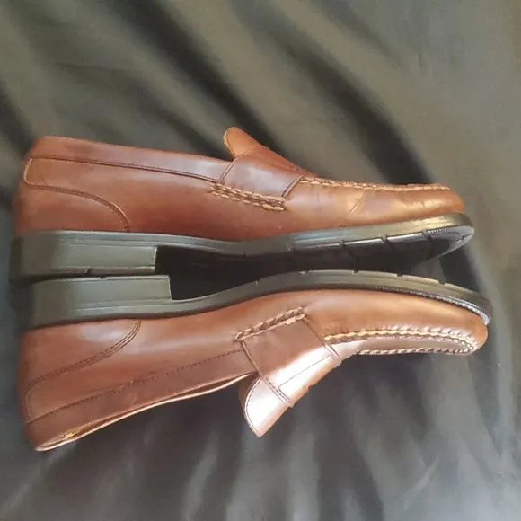 Bass Flex Mens Vintage Monroe Dress or Penny Loafer Casual Shoe