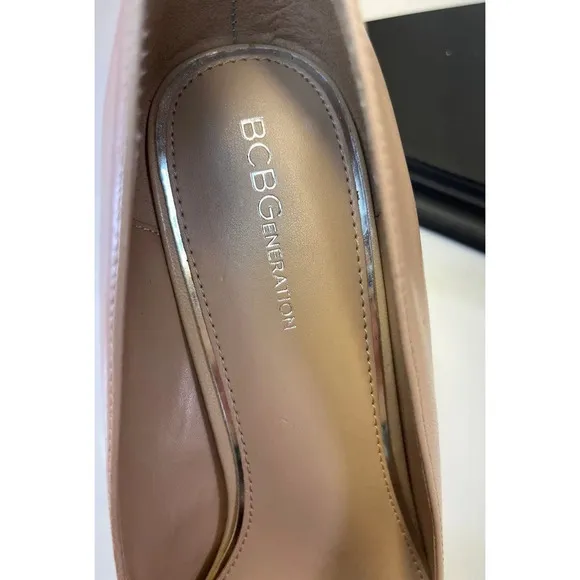 BCBGeneration Womens 11 Shell Pink Harleigh Leather Pointed Pump NEW FLAW